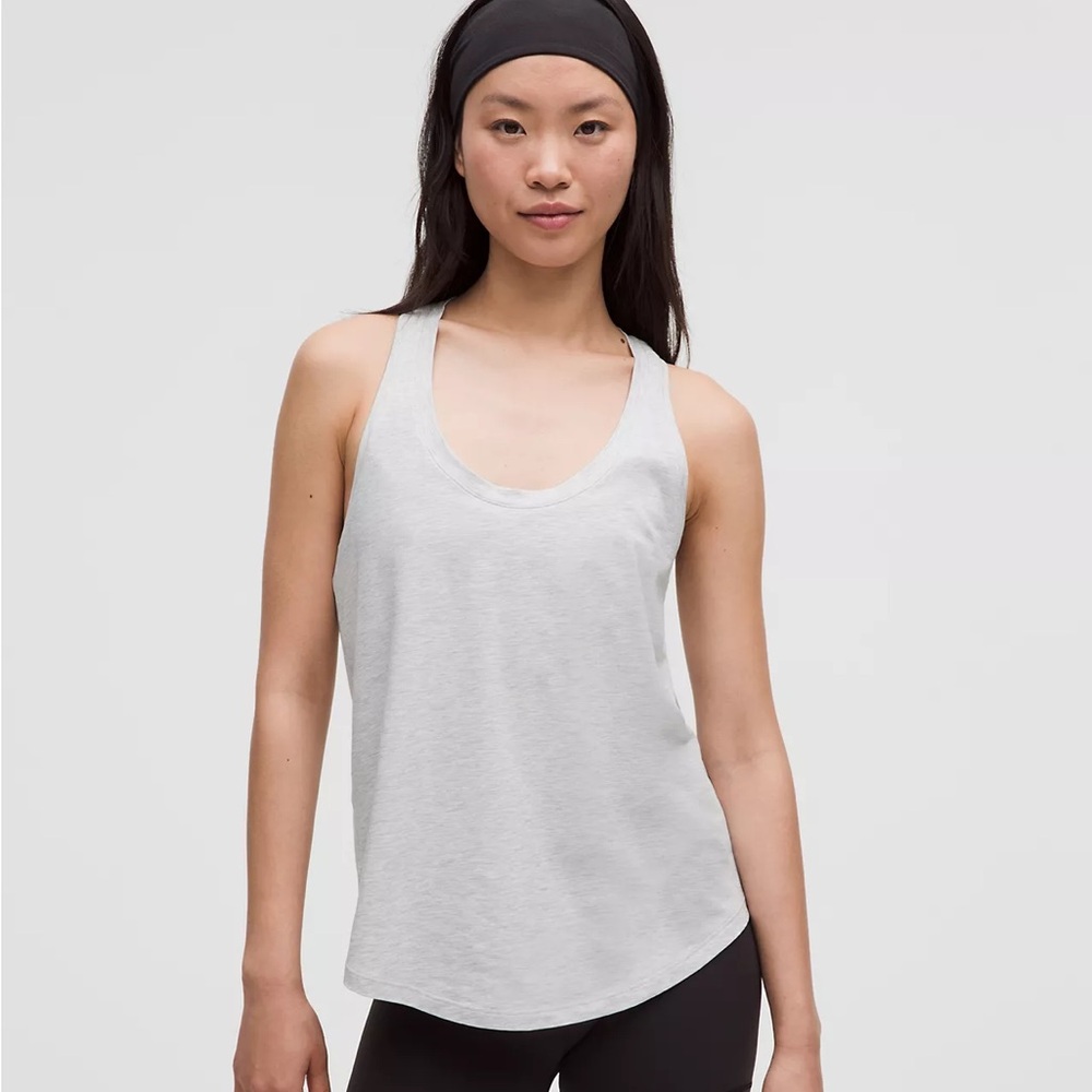 Lululemon Love Tank Top Heathered Core Ultra Light Grey Size 4